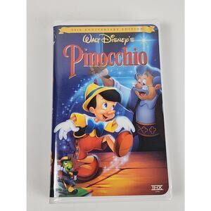 VTG 1940 Walt Disney's PINOCCHIO (60th Anniversary Edition) VHS Movie